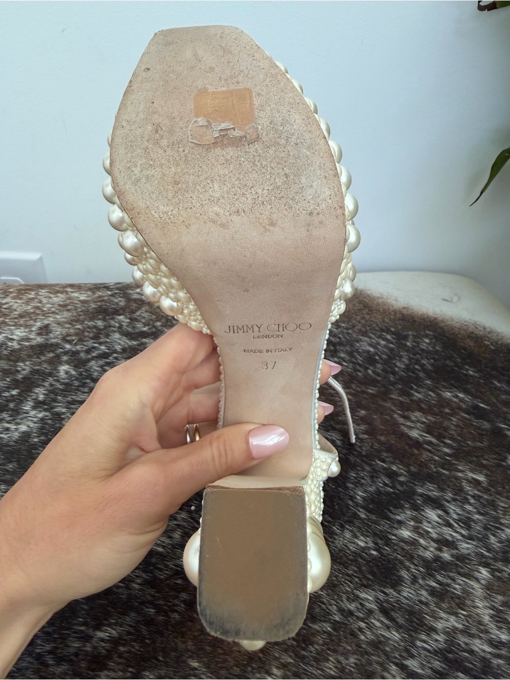 Jimmy Choo Sacaria 120 Platform Heels (37) - Picture 10 of 11
